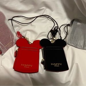 Mickey mouse shaped , Cute card lanyard holders